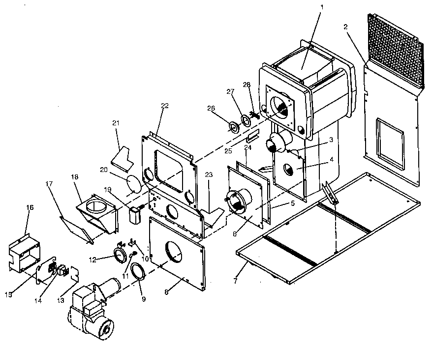 Sears 867744540 heat exchange diagram