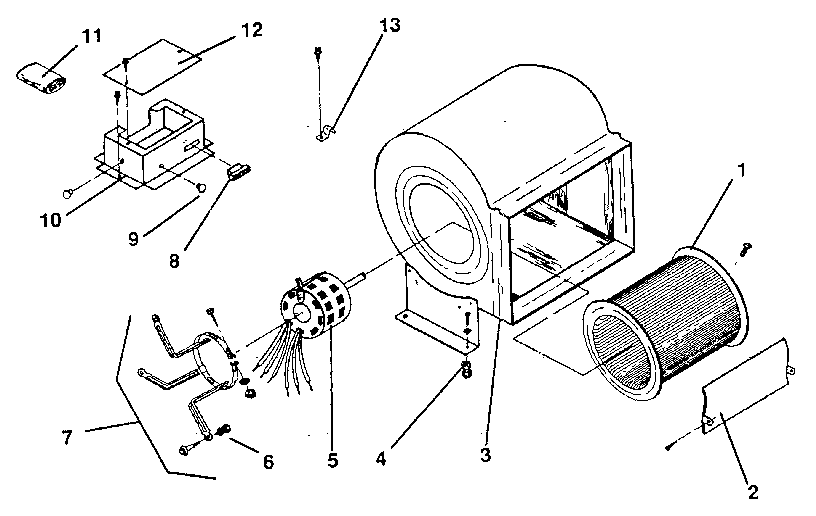 Sears 867744530 blower assembly diagram
