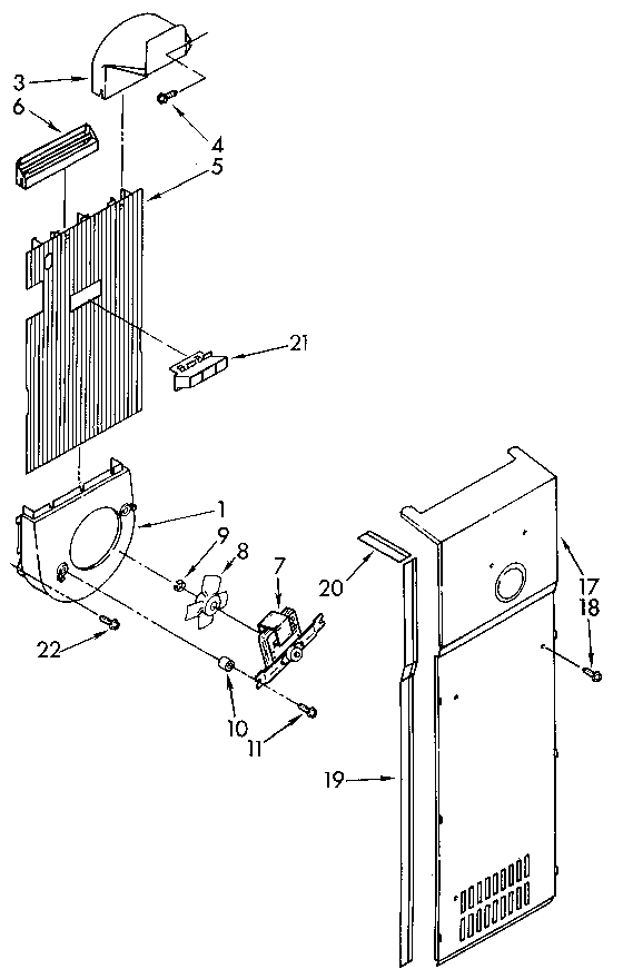 Kenmore 1069505512 air flow diagram