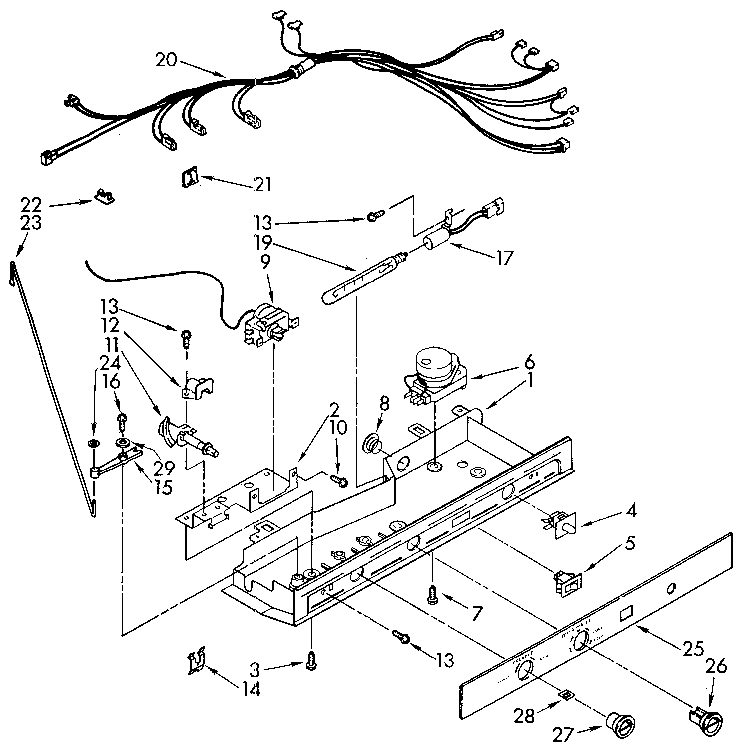 Kenmore 1069505512 control diagram