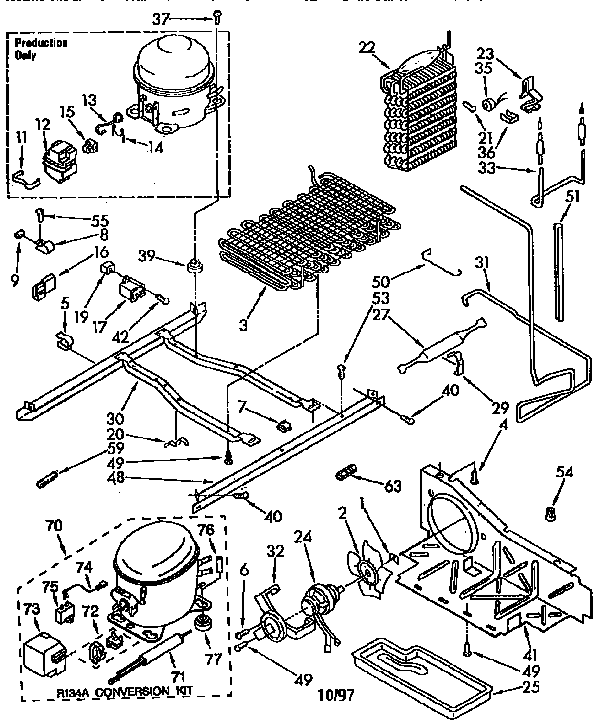 Kenmore 1069512810 unit diagram