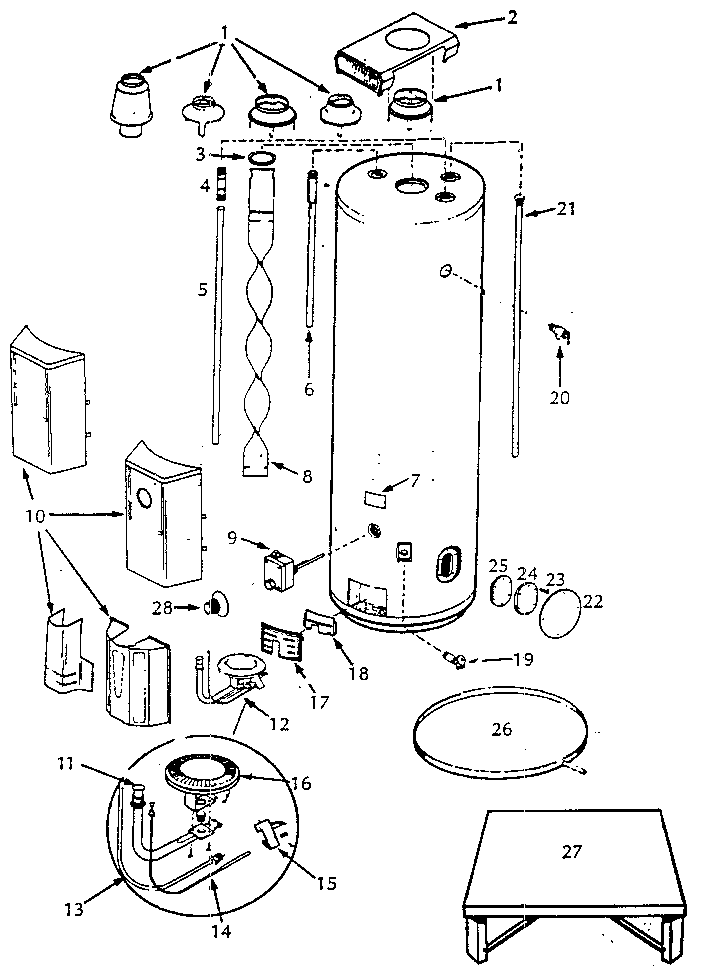 Master Plumber 5-40-NKRS8-2 functional replacement parts diagram