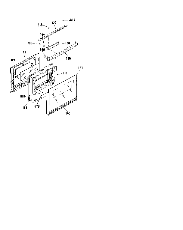Kenmore 9113022190 door section diagram