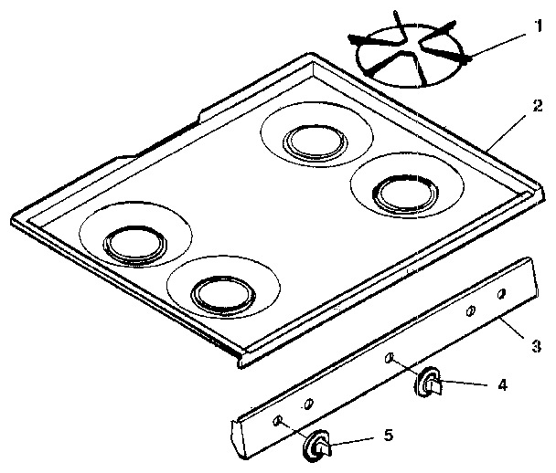 Kenmore 1197028812 main top diagram