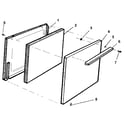 Kenmore 1197048882 oven door diagram
