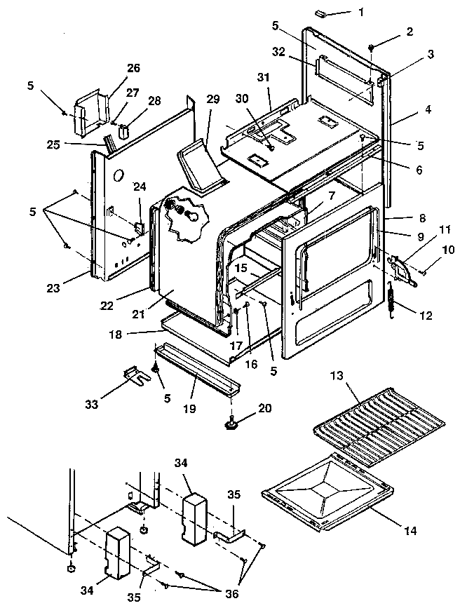 Kenmore 1197028812 body diagram