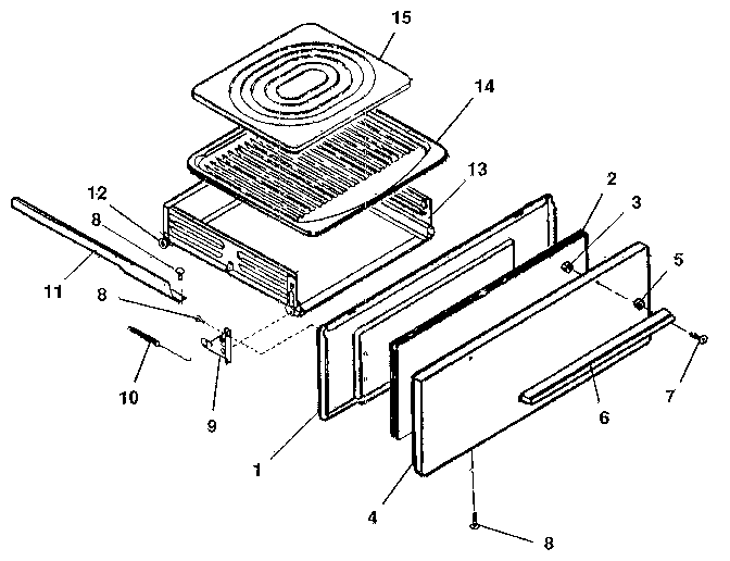 Kenmore 1197028812 broiler section diagram