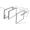 Kenmore 1197048811 oven door diagram