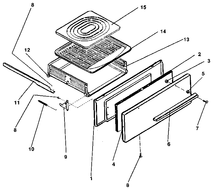 Kenmore 1197038882 broiler section diagram