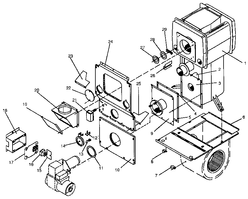 ICP NUOD112EH01 heat exchange diagram