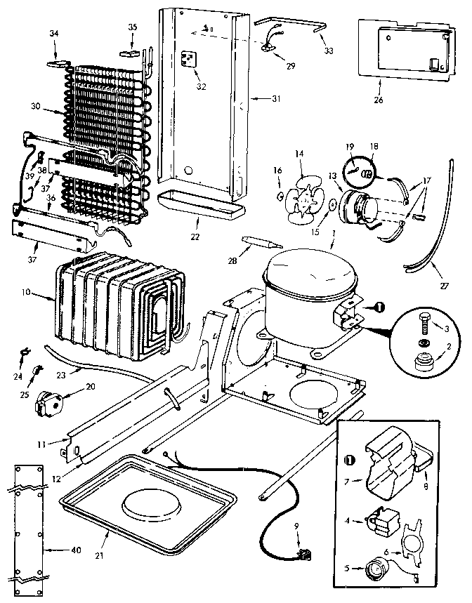 Jenn-Air JRSD225B/M9Q20A unit parts diagram