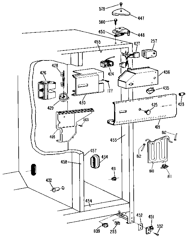 Kenmore 3639522611 freesh food section diagram