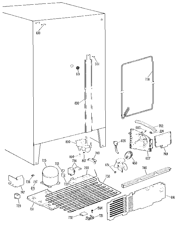 Kenmore 3639522611 unit diagram