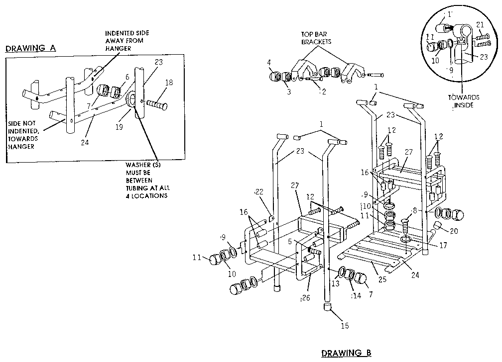 Sears 51272710 lawn swing diagram