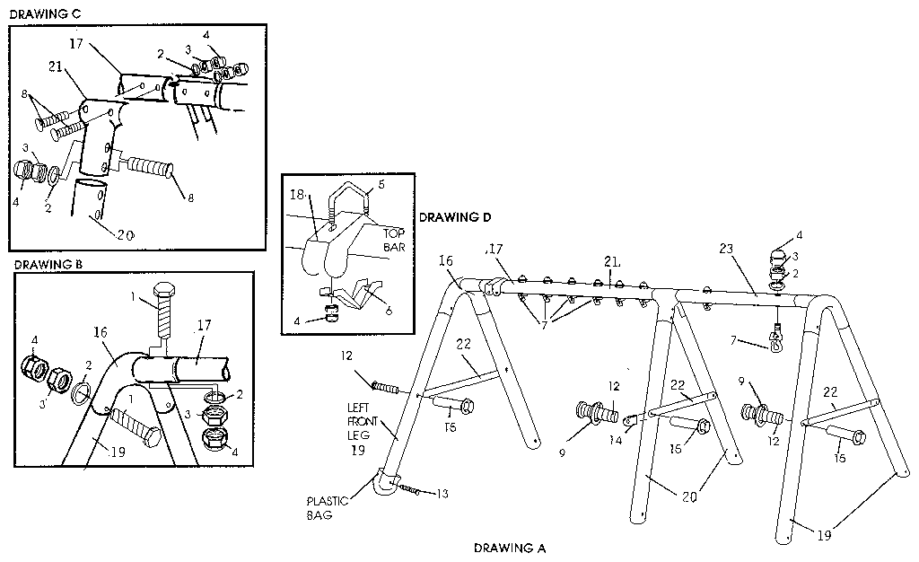 Sears 512720966 a-frame diagram
