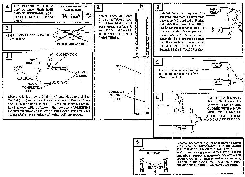 Sears 512720966 swing assembly diagram