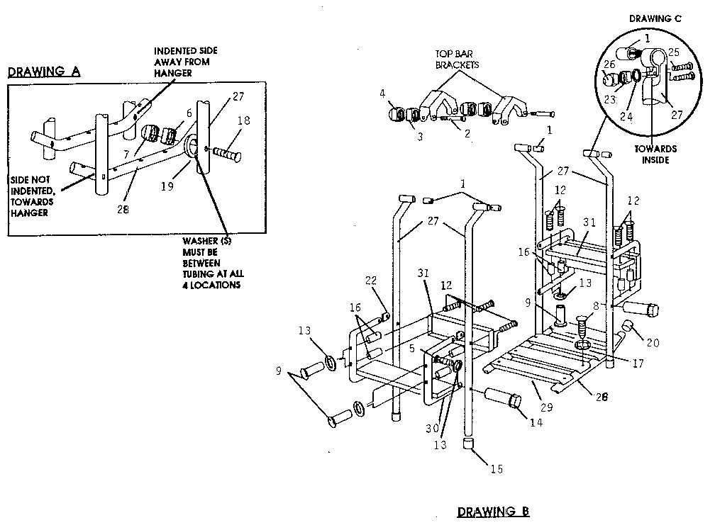 Sears 51272711 lawn swing diagram