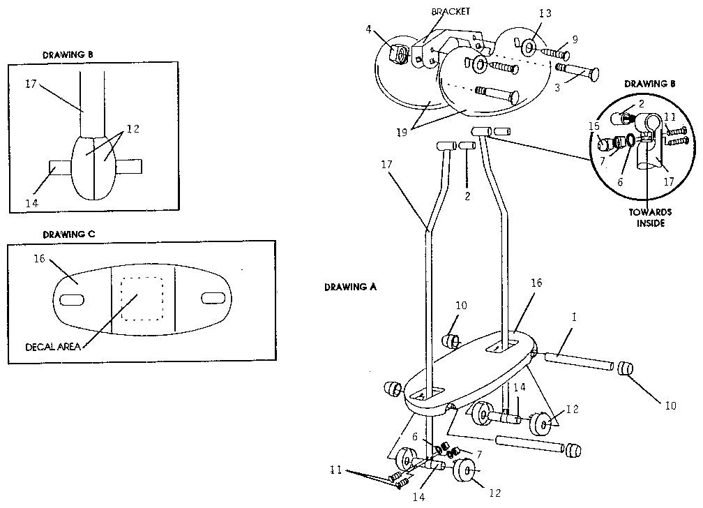 Sears 51272711 sky surfer diagram