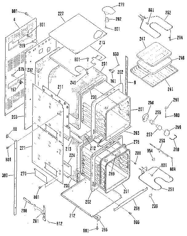 Kenmore 9114132990 body section diagram