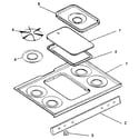 Kenmore 1197488812 cooktop section diagram