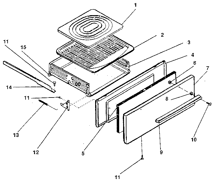 Kenmore 1197488882 broiler section diagram