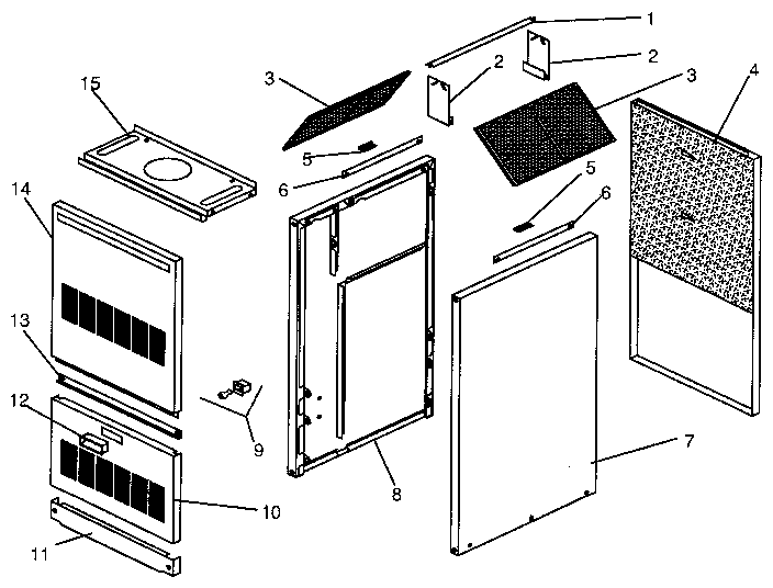 ICP NDOD084EF01 non-functional replacement parts diagram