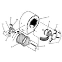 ICP NDOD084EF01 blower assembly diagram