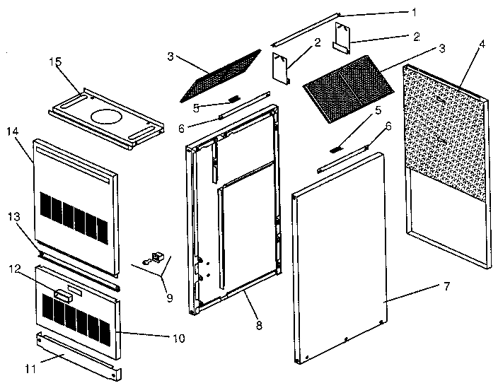 ICP NDOD112EF01 non-functional replacement parts diagram