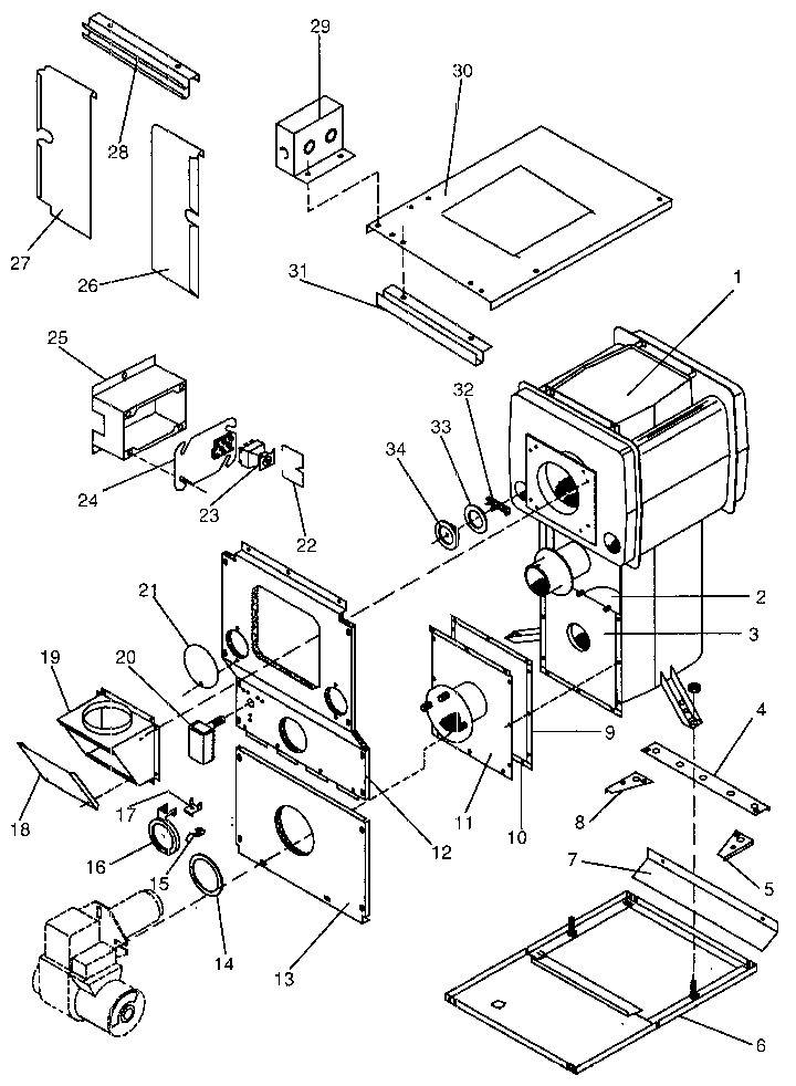ICP NDOD112EF01 heat exchanger diagram