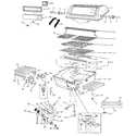 Craftsman 2581069610 grill and burner section diagram