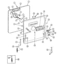 Jenn-Air DU598 inner door assembly diagram