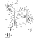 Jenn-Air DU598W inner door assembly diagram