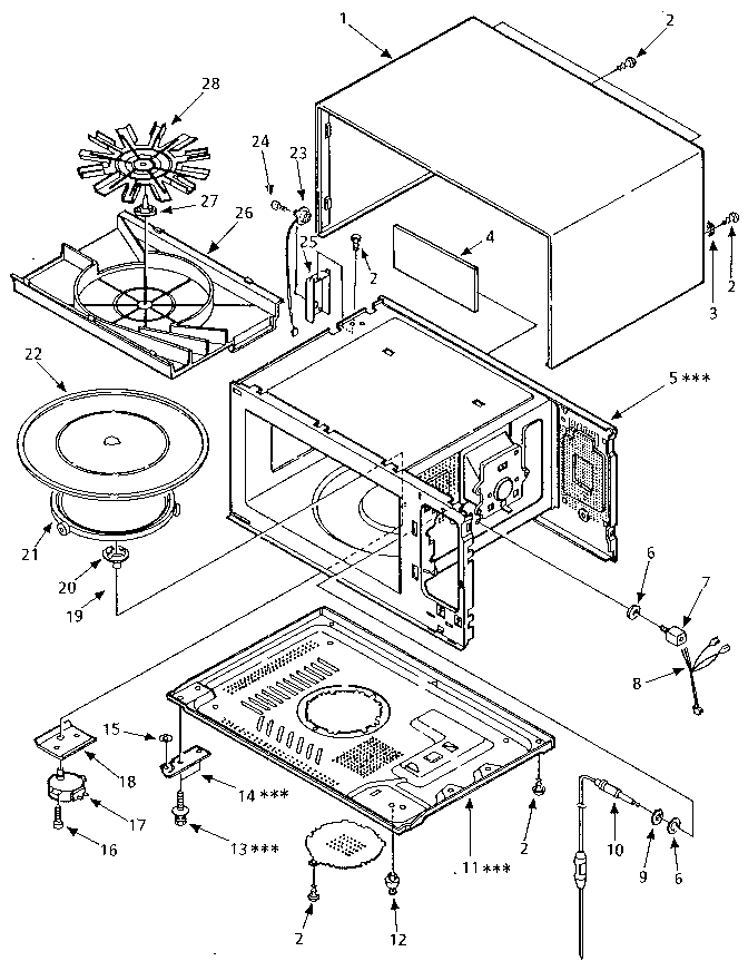 Kenmore 5658944690 cabinet diagram