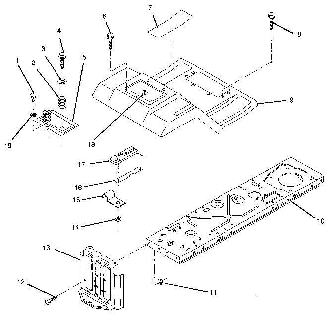 Craftsman 917256322 fender/chassis diagram