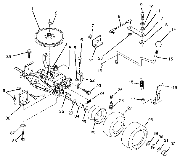 Craftsman 917256322 transaxle diagram