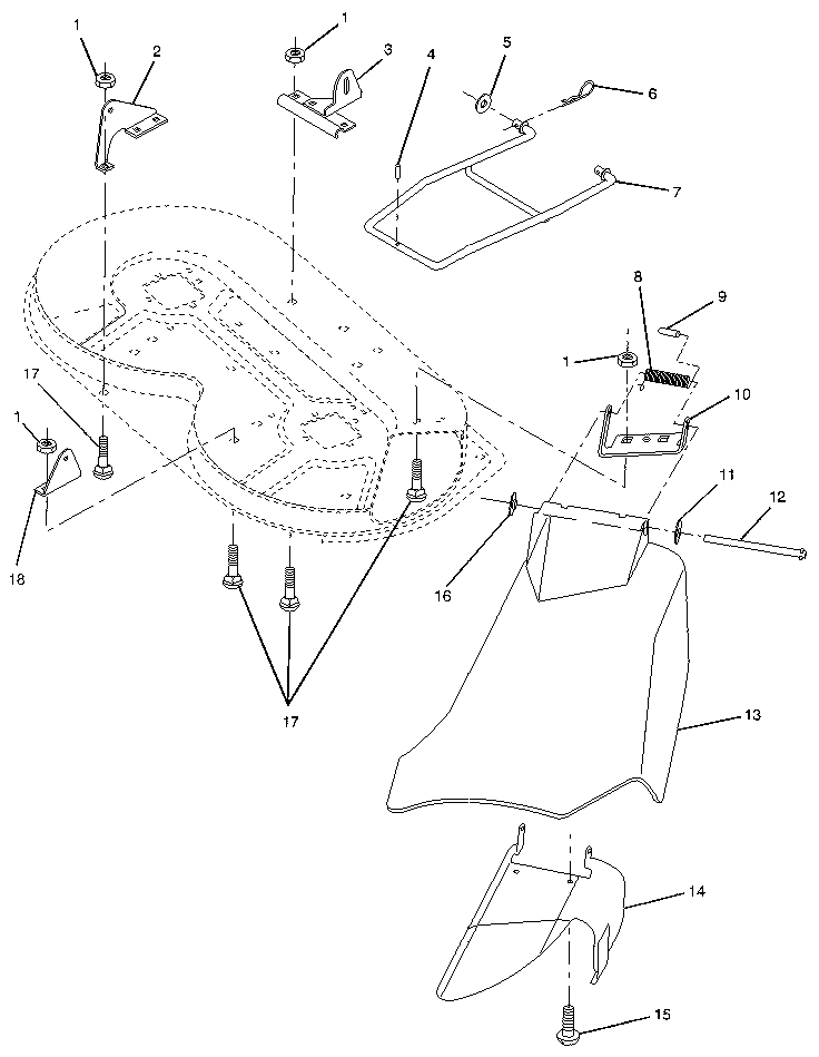 Craftsman 917256322 mower deck diagram