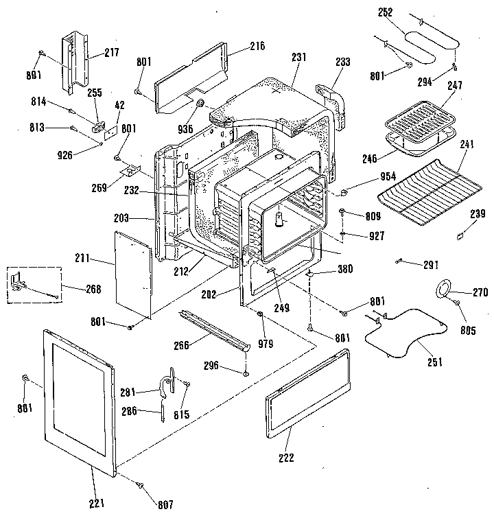 Kenmore 9116018913 body section diagram