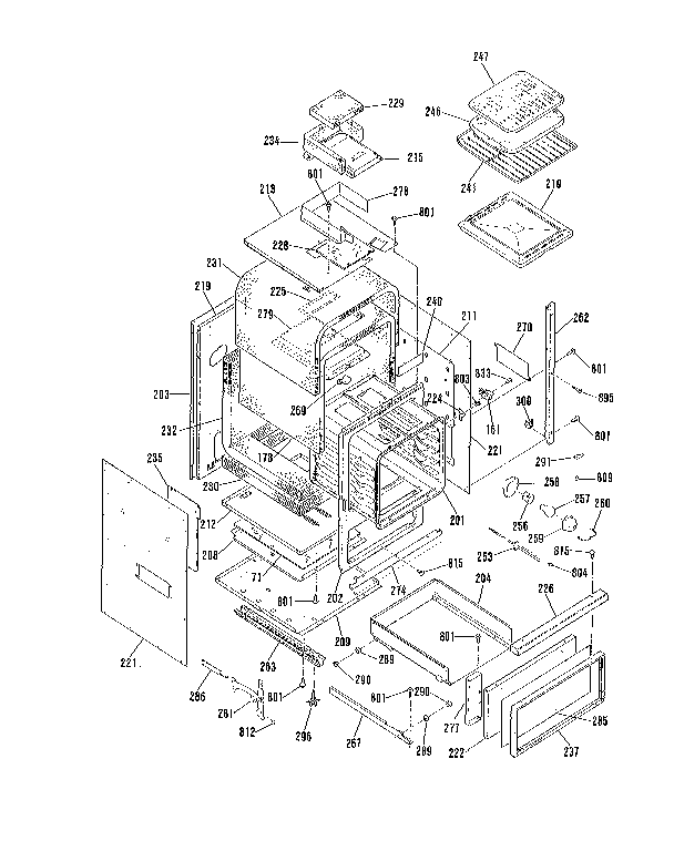 Kenmore 9113042590 body section diagram