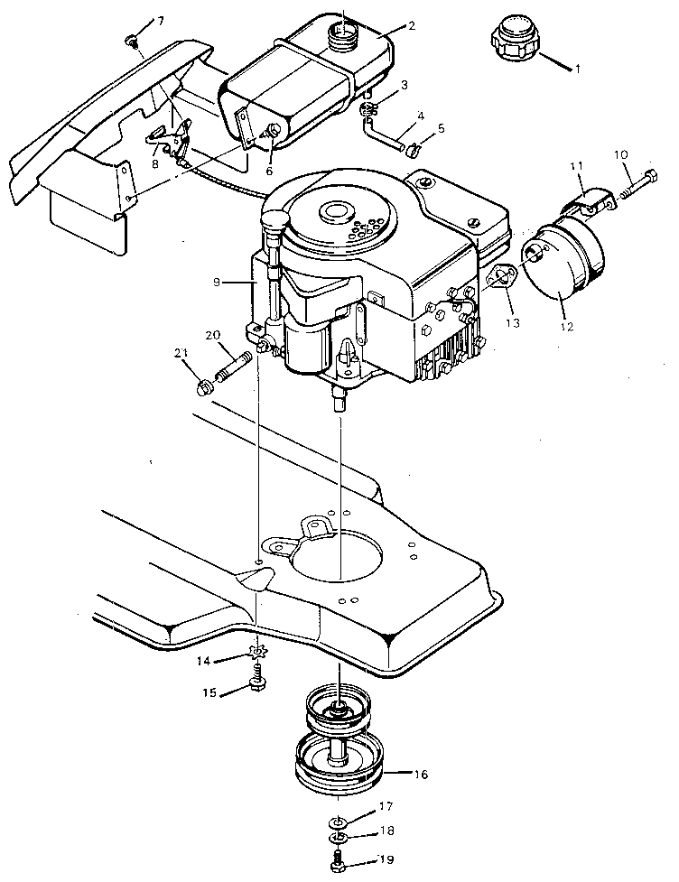 Craftsman 502255180 engine mount diagram