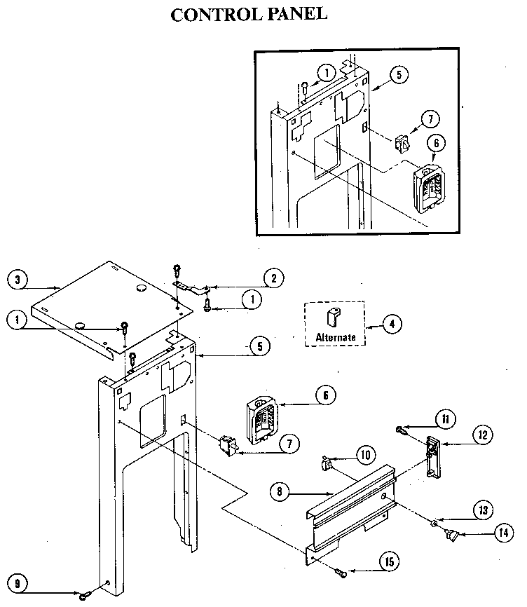 Jenn-Air TC406 control panel diagram