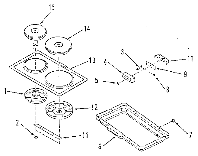 Kenmore 91148781C2 opt elec hob element mod kit 49481c0/49488c0/49480c0 diagram