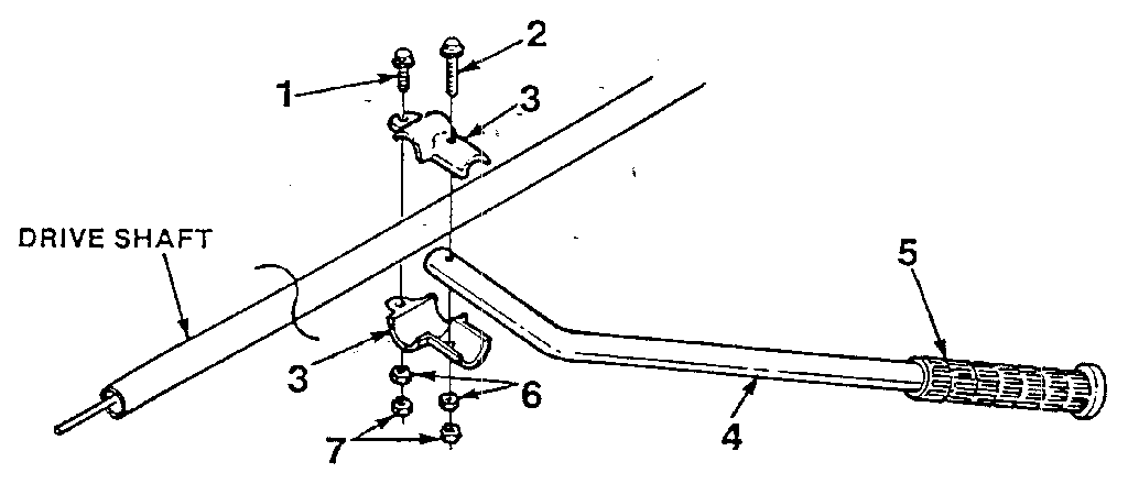 Homelite ST285 handle assembly diagram