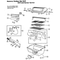 Craftsman 2581540110 grill and burner section diagram