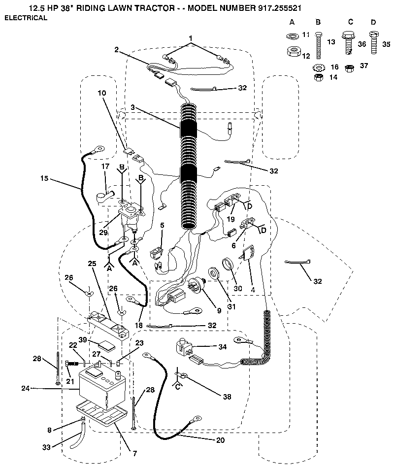 Craftsman 917255521 electrical diagram