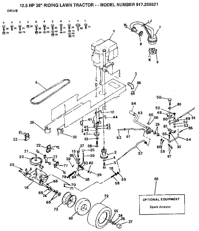 Craftsman 917255521 drive diagram