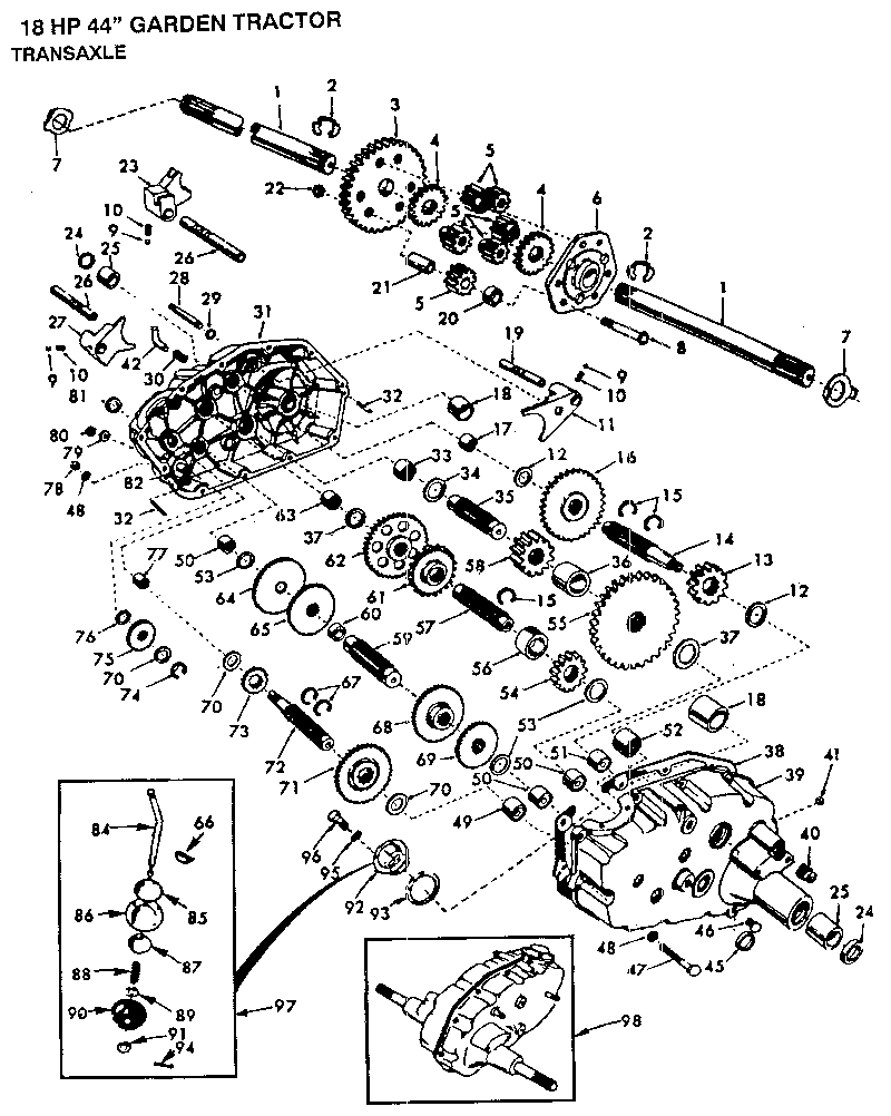 Craftsman 917255931 transaxle diagram