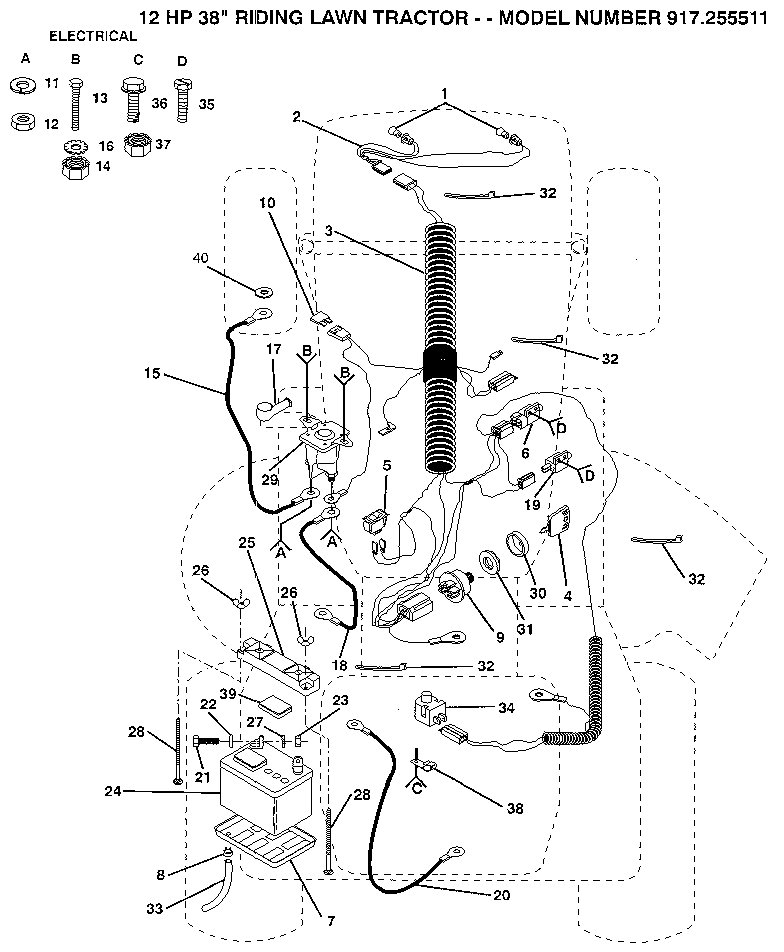 Craftsman 917255511 electrical diagram