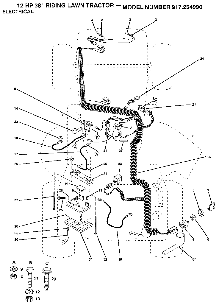 Craftsman 917254990 electrical diagram