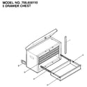 Craftsman 706658110 5 drawer chest diagram