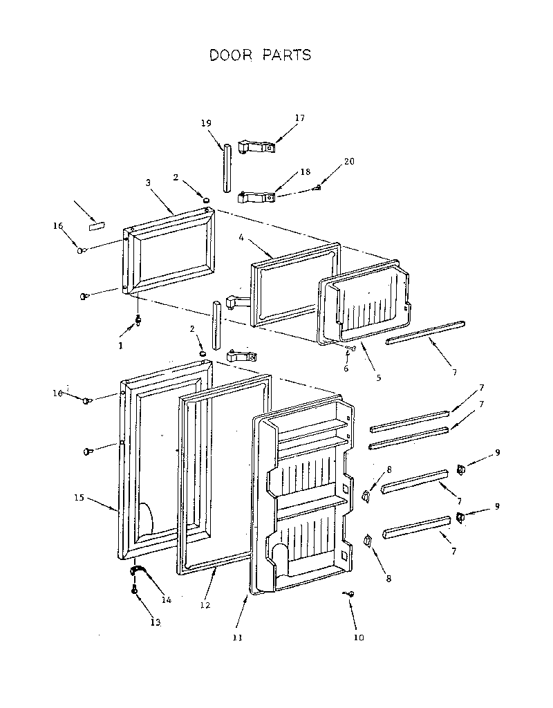 Kenmore 5649610410 door diagram